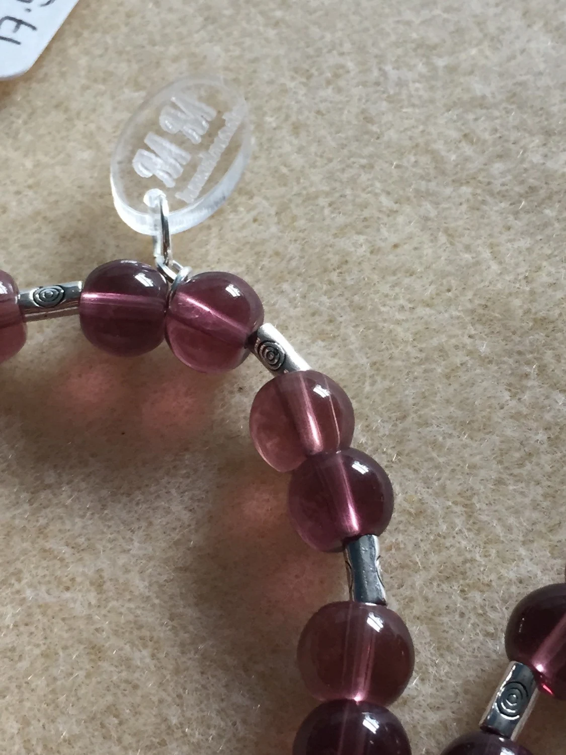 Purple and Tibetan Silver Puzzle Piece Autism Awareness Support Charm Bracelet