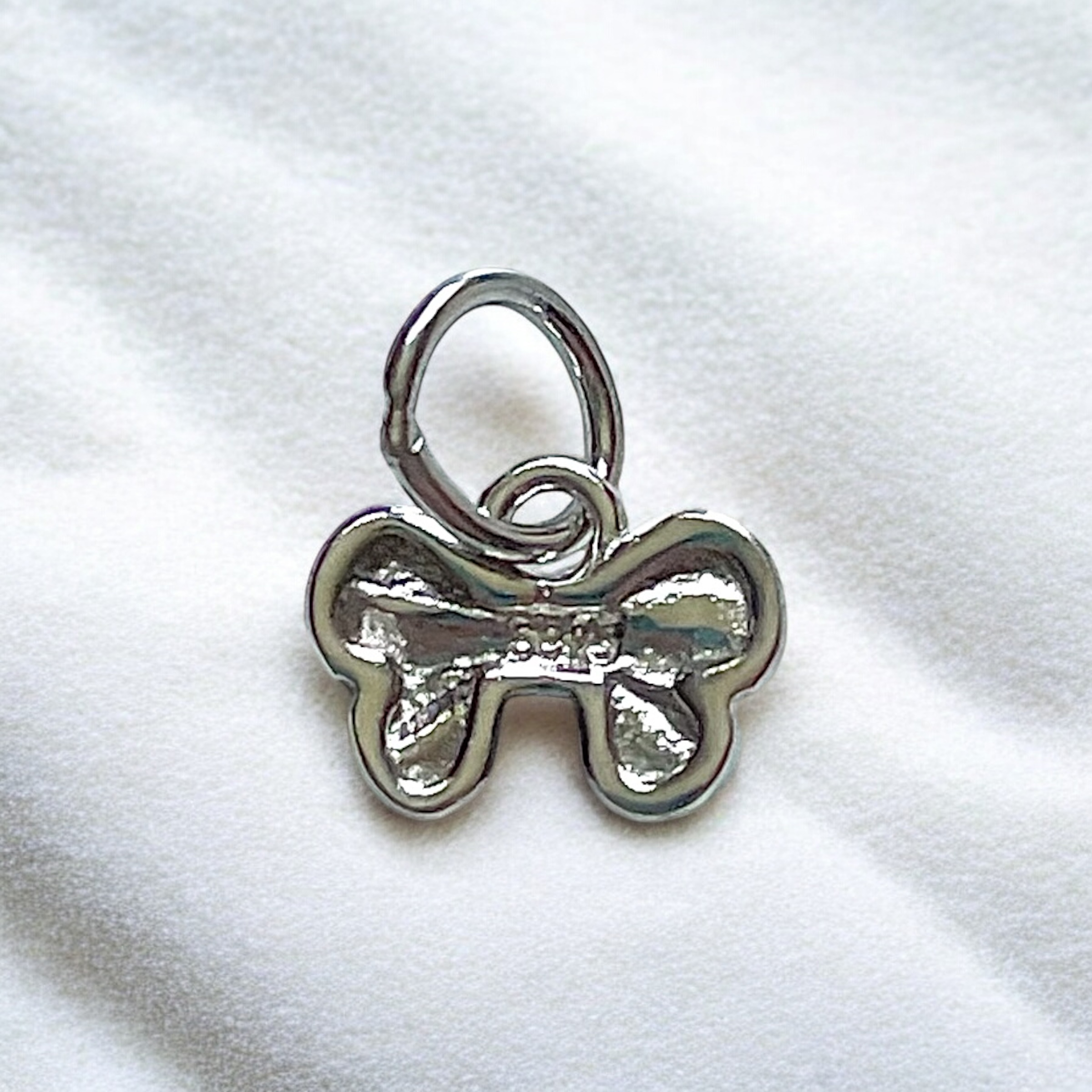 925 Sterling Silver Small Bow Charm