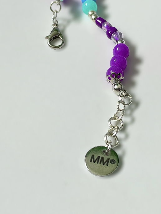 Purple, Green and Blue Feather Pendants Charms Necklace