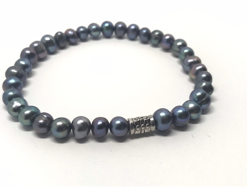 Rainbow Freshwater Potato Pearls Bracelet