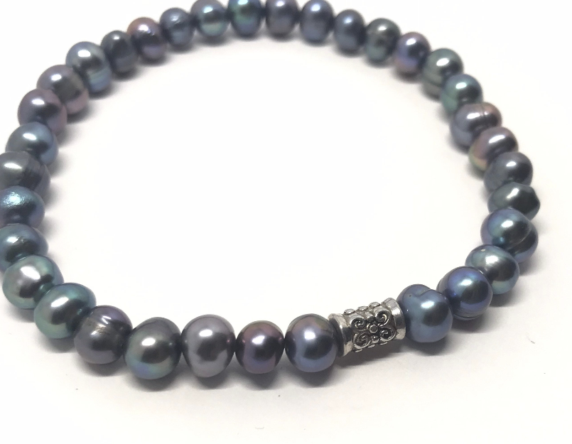 Rainbow Freshwater Potato Pearls Bracelet