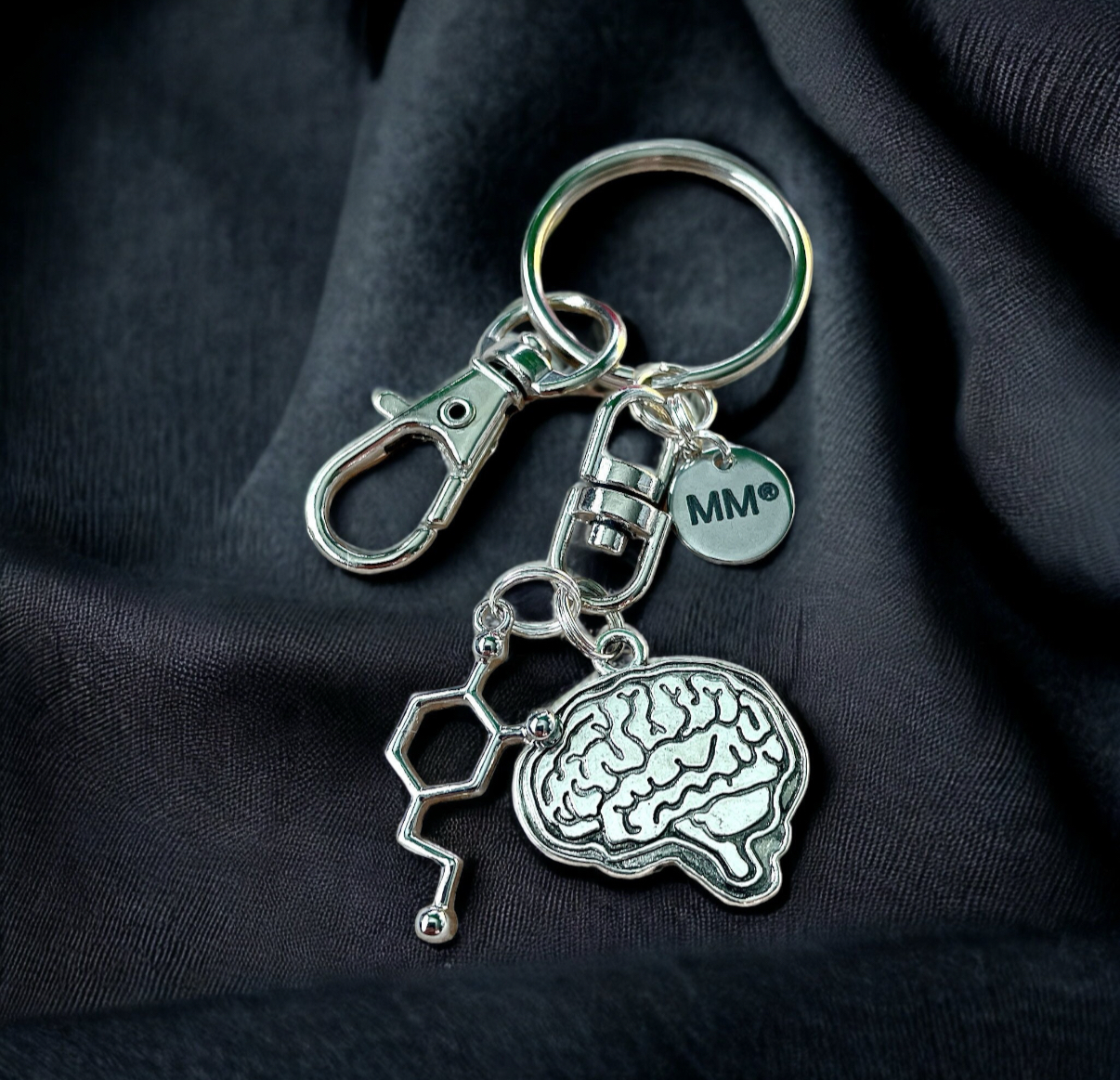 The 'Feel Good' Dopamine Brain Key Chain