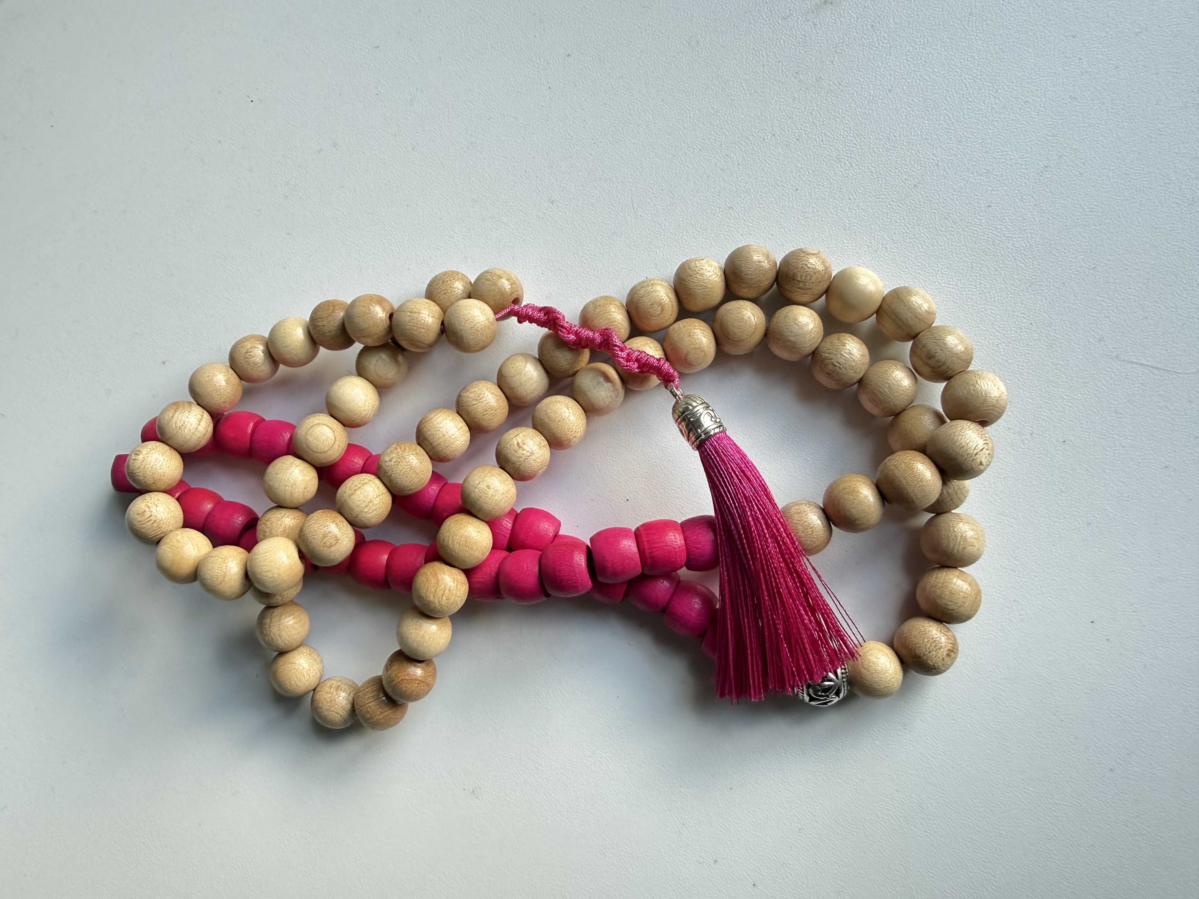 99 Natural and Pink Masbaha