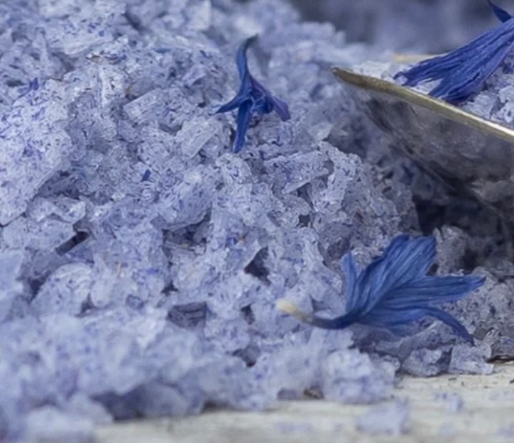 Fleur de Sel au citron et pétales de Bleuets