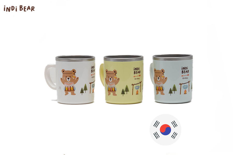 iNDi Bear Double Stan Handle Cup (non-slip)