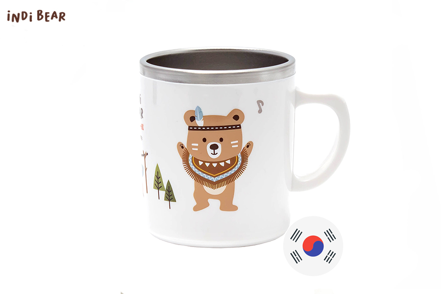 iNDi Bear Double Stan Handle Cup (non-slip)