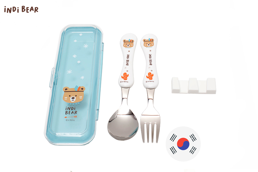 iNDi Bear Wave Spoon/Fork set