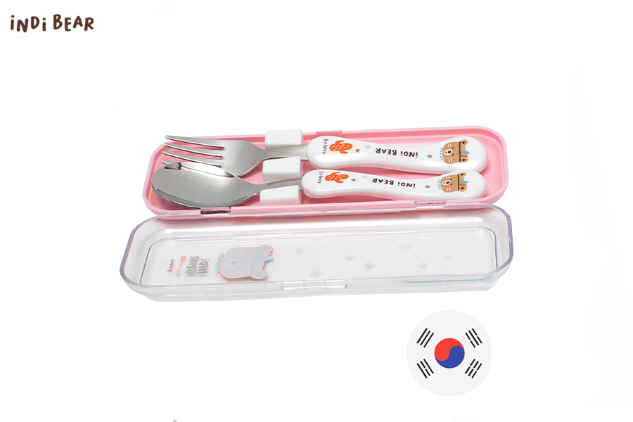 iNDi Bear Wave Spoon/Fork set