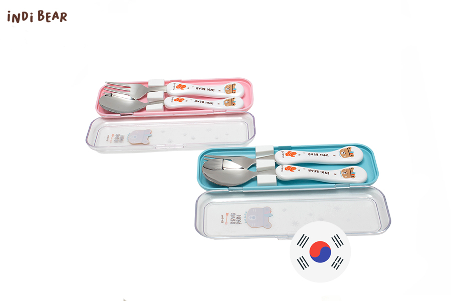 iNDi Bear Wave Spoon/Fork set