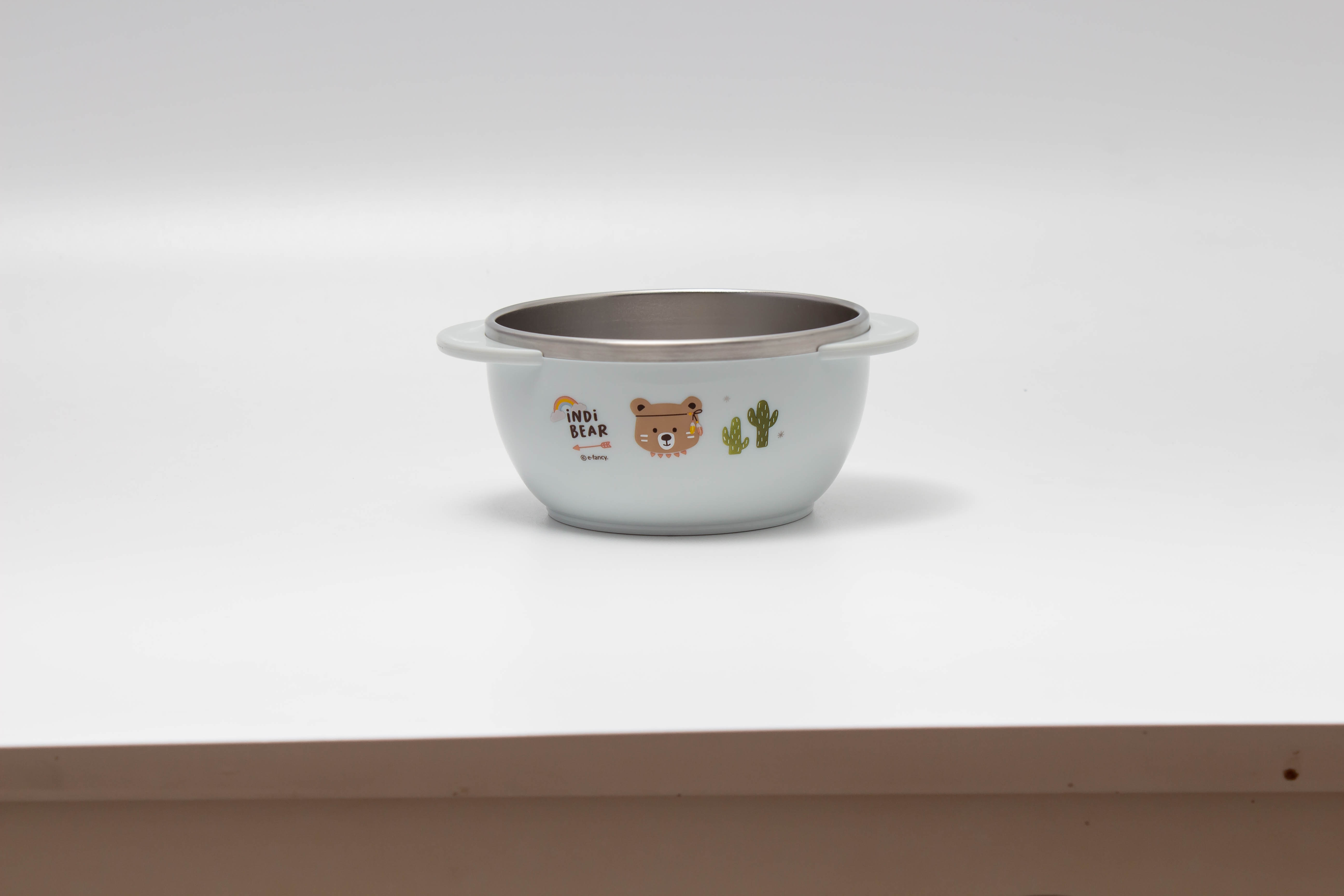 iNDi Bear Double Stan Handle Bowl (non-slip)