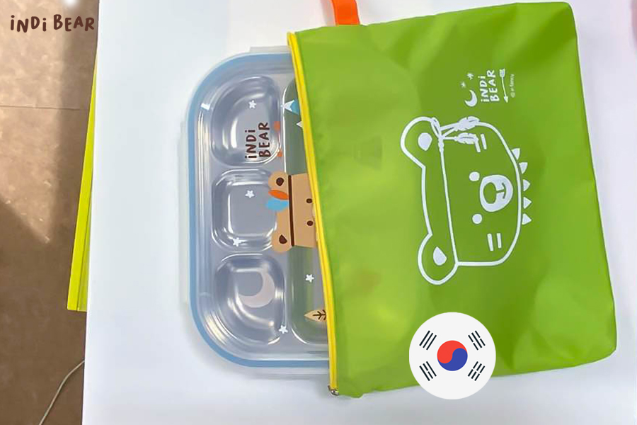 iNDi Bear Food Tray Bag-GREEN