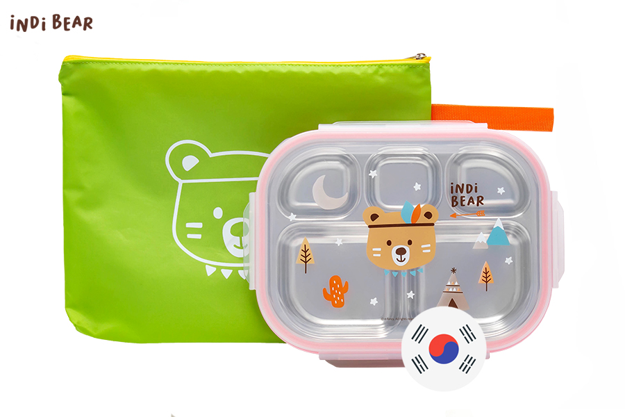 iNDi Bear Food Tray Bag-GREEN