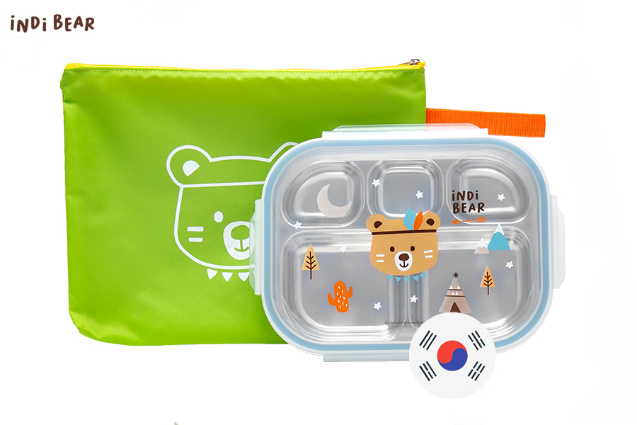 iNDi Bear Food Tray Bag-GREEN