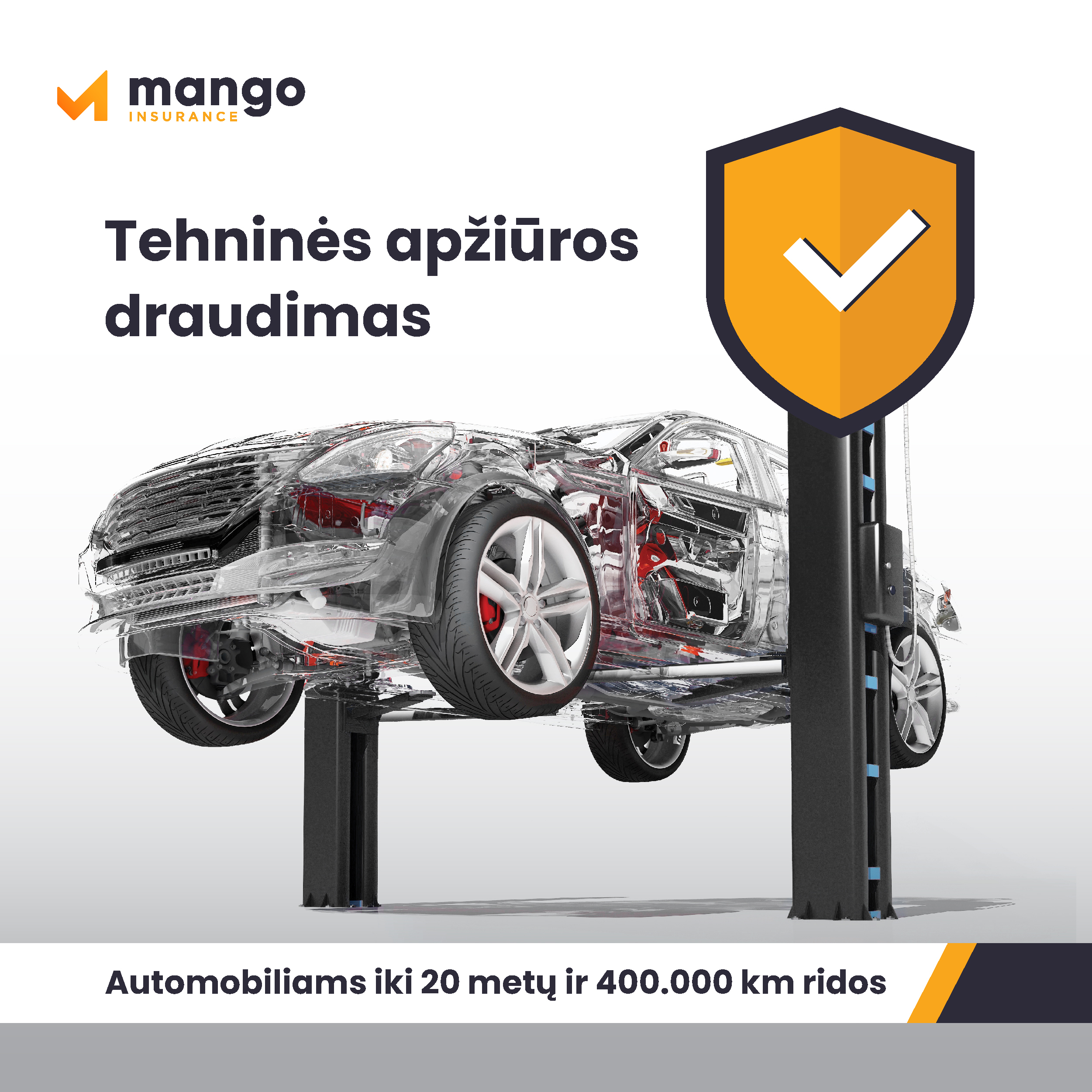 Mango Insurance Techninės apžiūros draudimas (MOT)