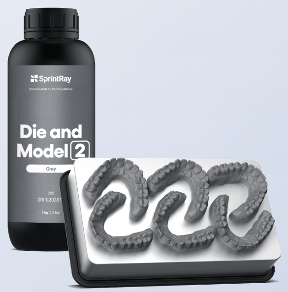 SprintRay Die and Model 2 Gray (SRI-0202011)