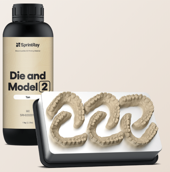 SprintRay Die and Model 2 Tan (SRI-0202010)