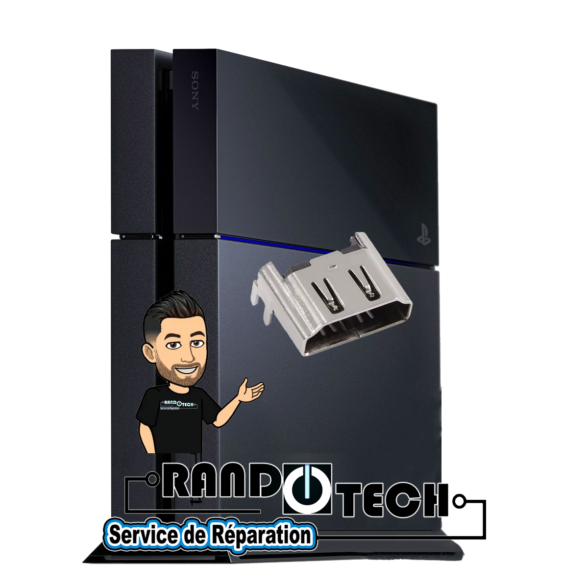 Réparation Port HDMI PS4/PS4 Slim/PS4 Pro