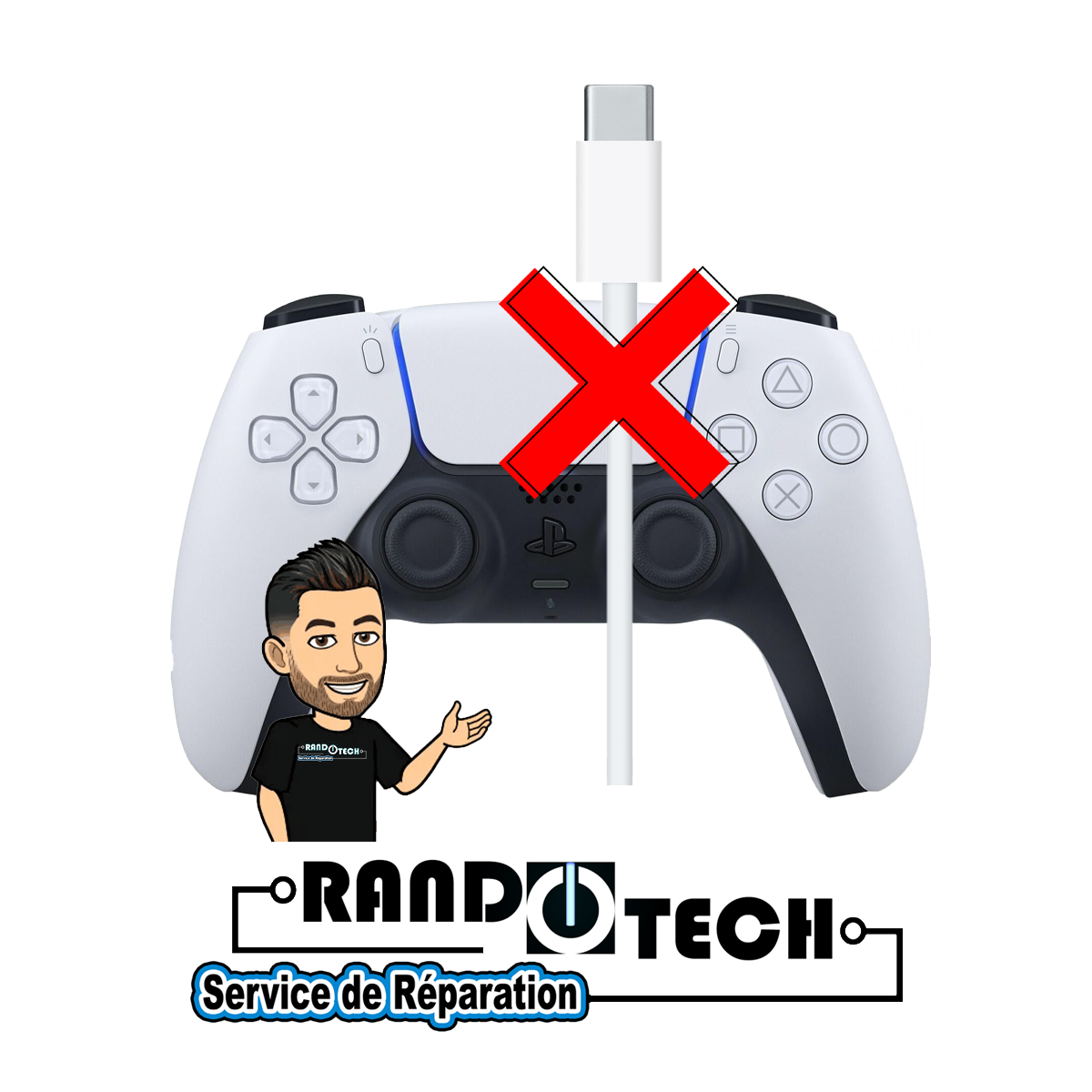 Réparation Charge Manette PS5