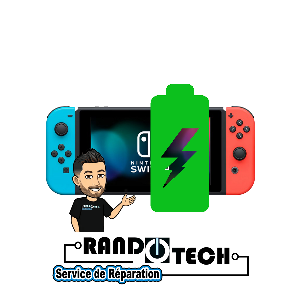 Réparation Batterie Nintendo Switch