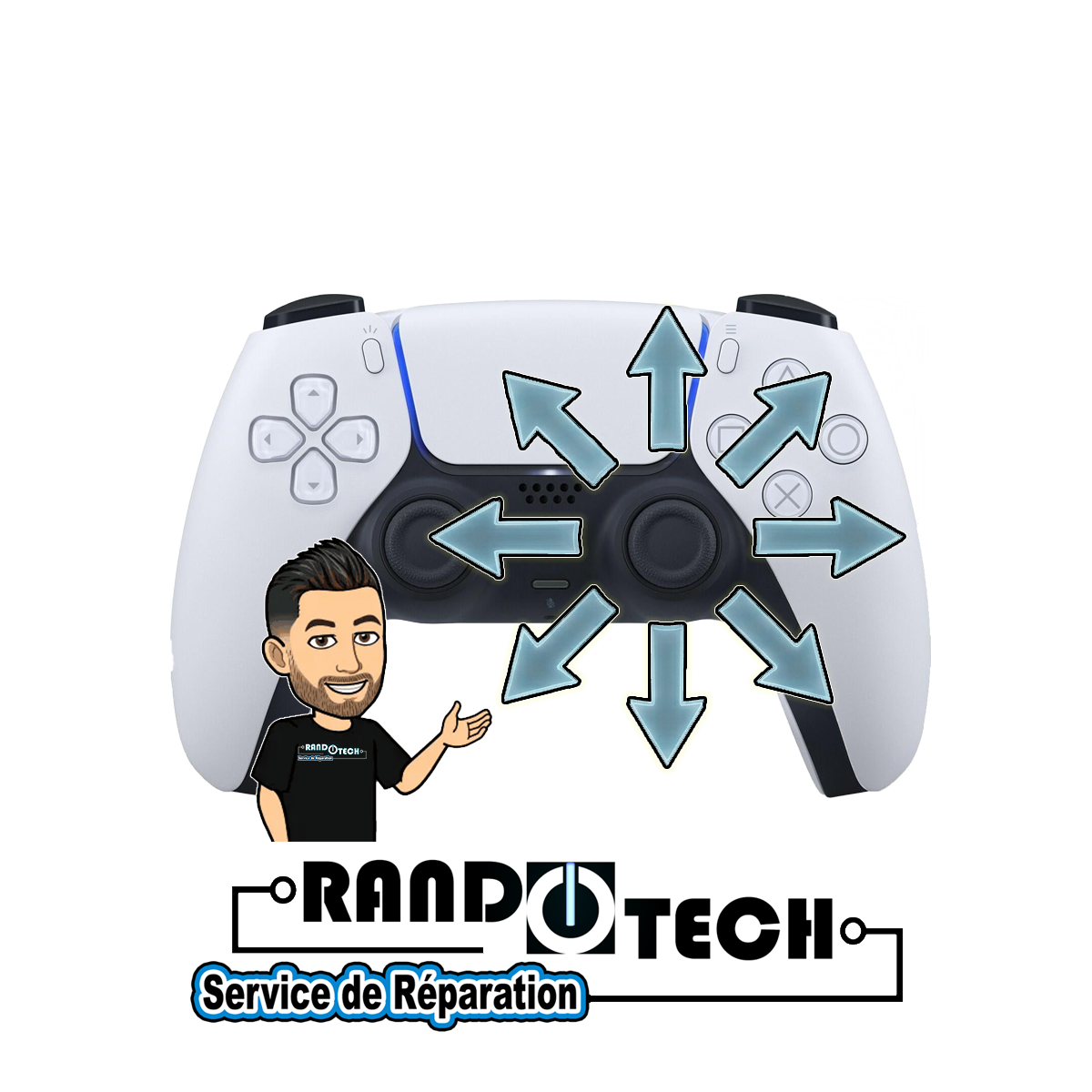 Réparation Stick Manette PS5
