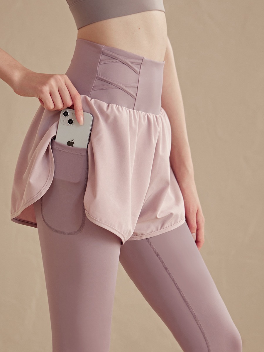 High-Waisted Athletic Skirt Leggings