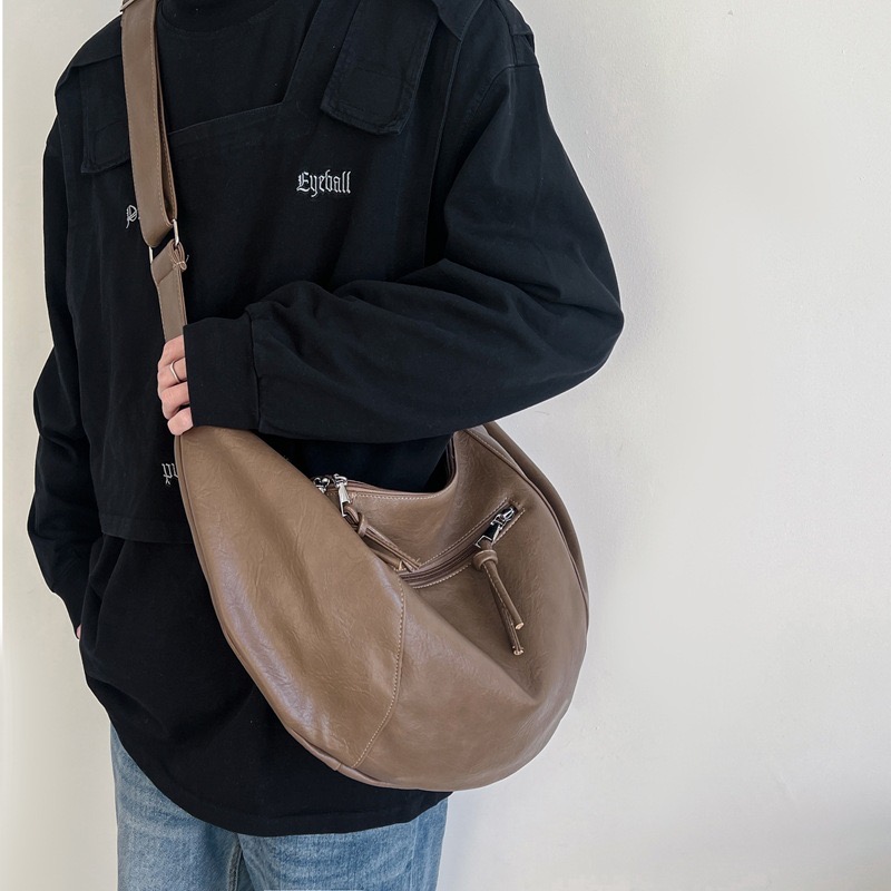 Black Leather Shoulder Bag