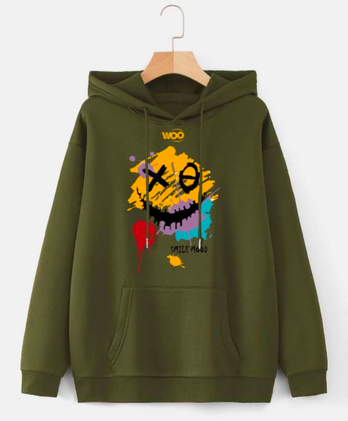 WOO Graphic Printed Hoodie