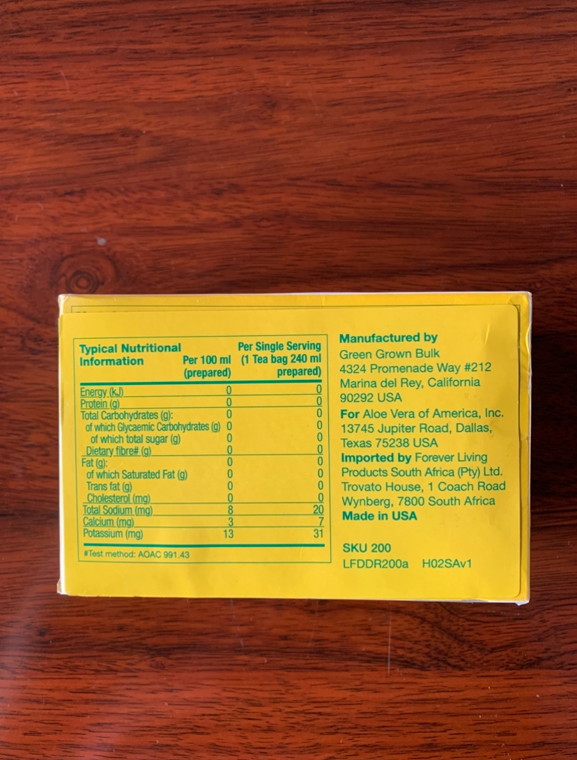 Aloe Blossom Herbal Tea (FOREVER)