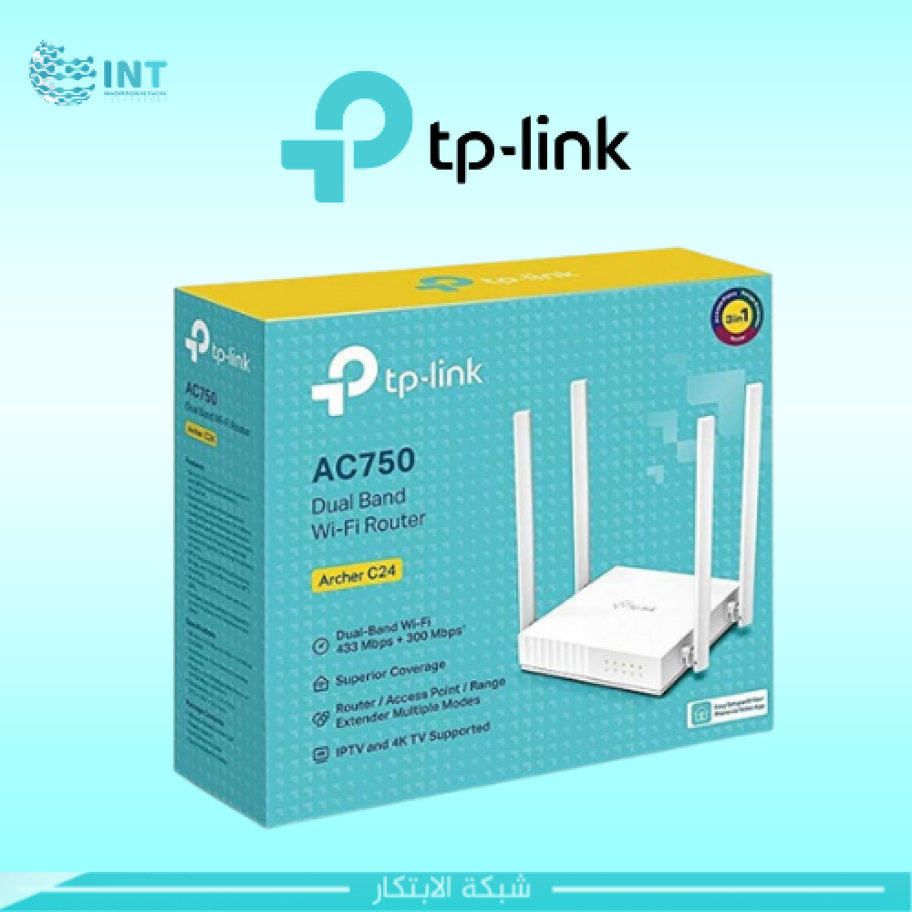 راوتر آرتشر‎  لاسلكي ثنائي النطاق‏C24‏ AC750