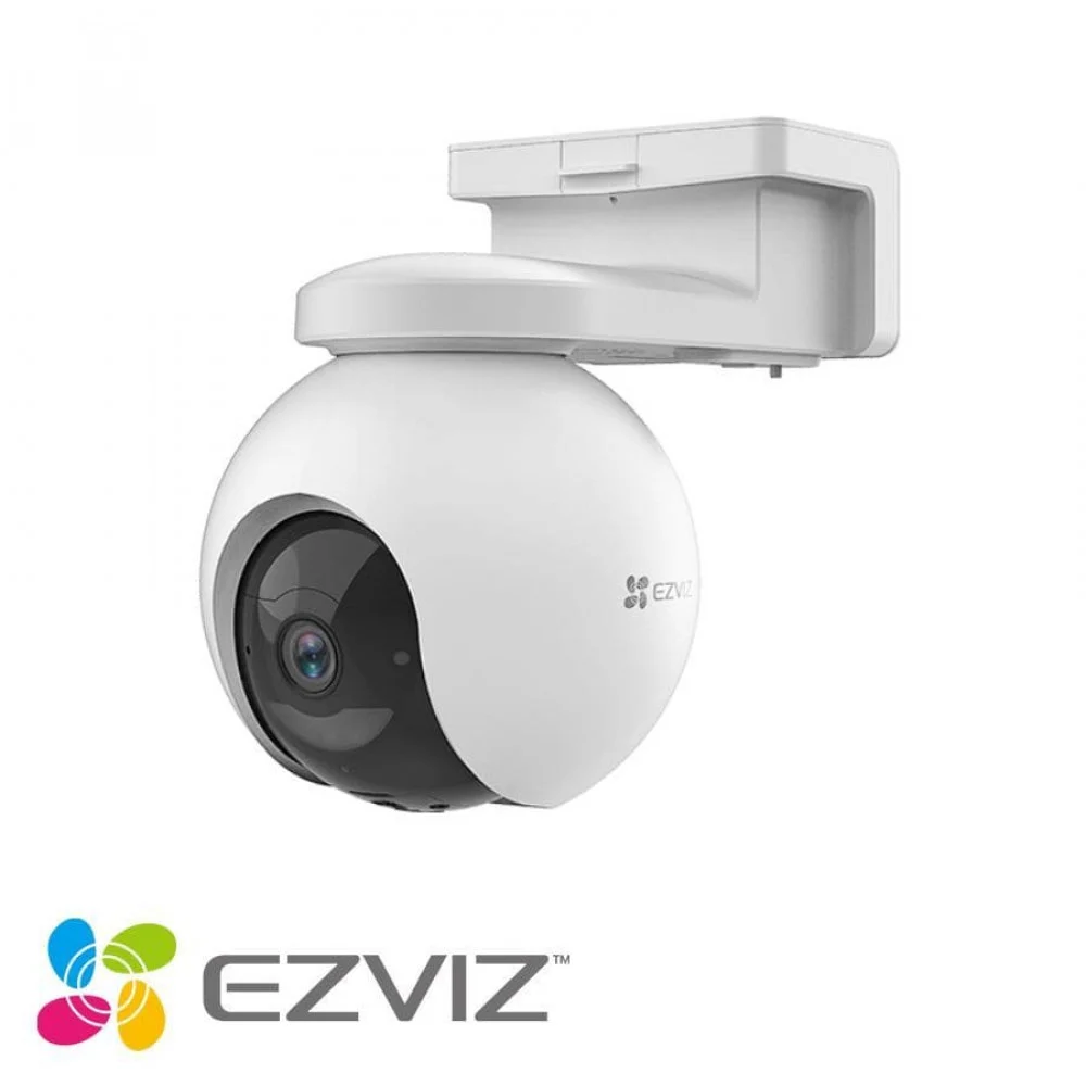 كاميرا مراقبة Ezviz EB8 خارجية تعمل بشريحة بيانات  ودقة تصوير  مع بطارية مدمجة من Ezviz واي فاي ومقاومة للماء ورؤية ليلية ملونة وتقنية كشف الحركة البشرية