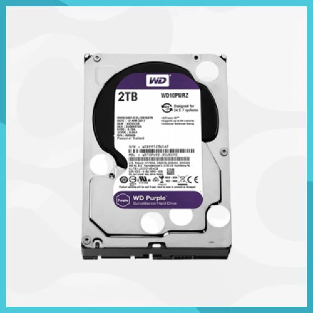 ويسترن ديجيتال قرص صلب 2 تيرابايت داخلي بي سي - WD20PURX