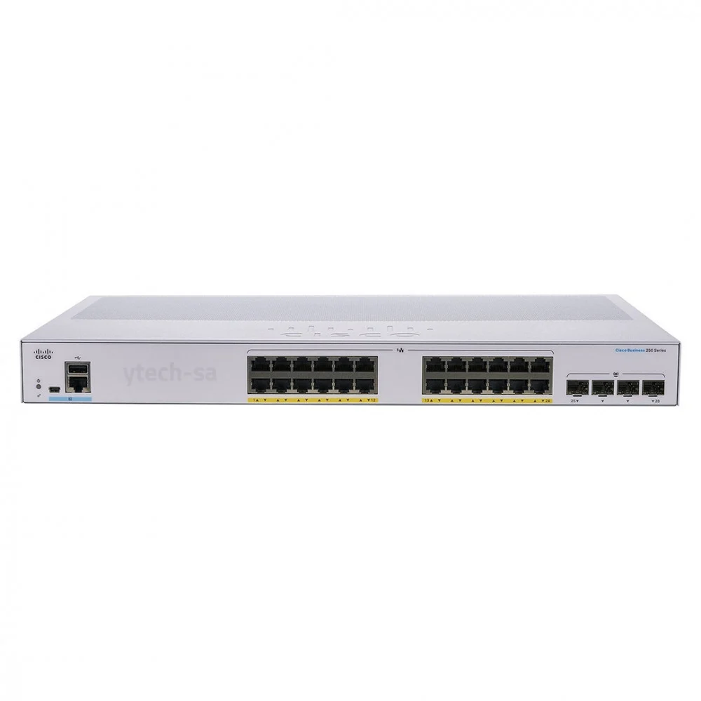 سويتش سيسكو 24 منفذ CISCO BUSINESS SWITCH Cisco CBS250-24P-4G