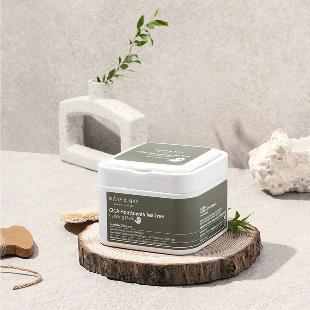 Raminančios veido kaukės "CICA Houttuynia Tea Tree Calming Mask"