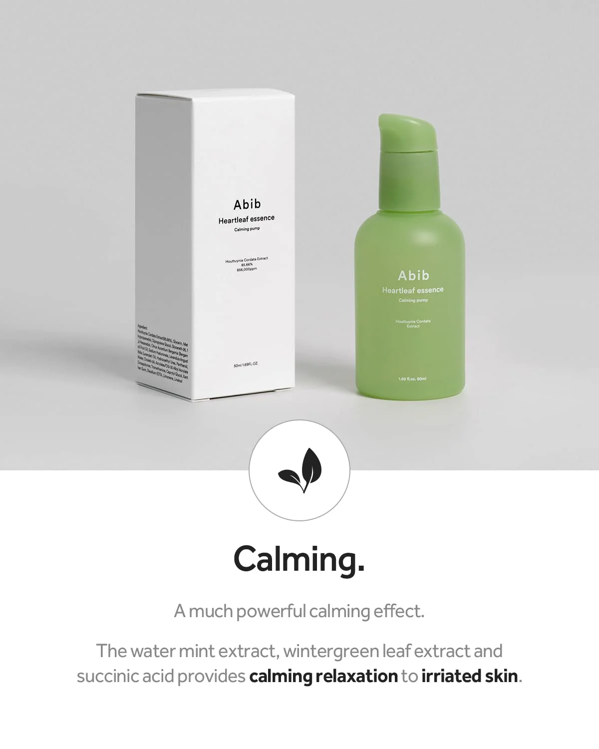 Veido serumas "Heartleaf Essence Calming Pump"