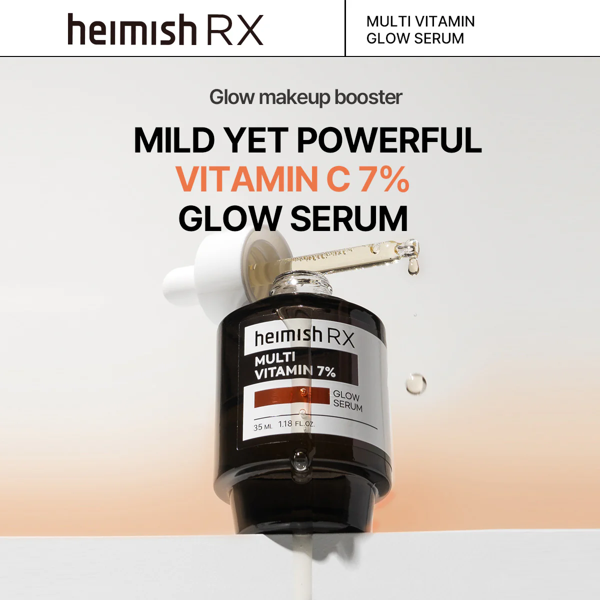 Veido serumas odos švytėjimui ir gyvybingumui „RX Multi Vitamin Glow Serum“