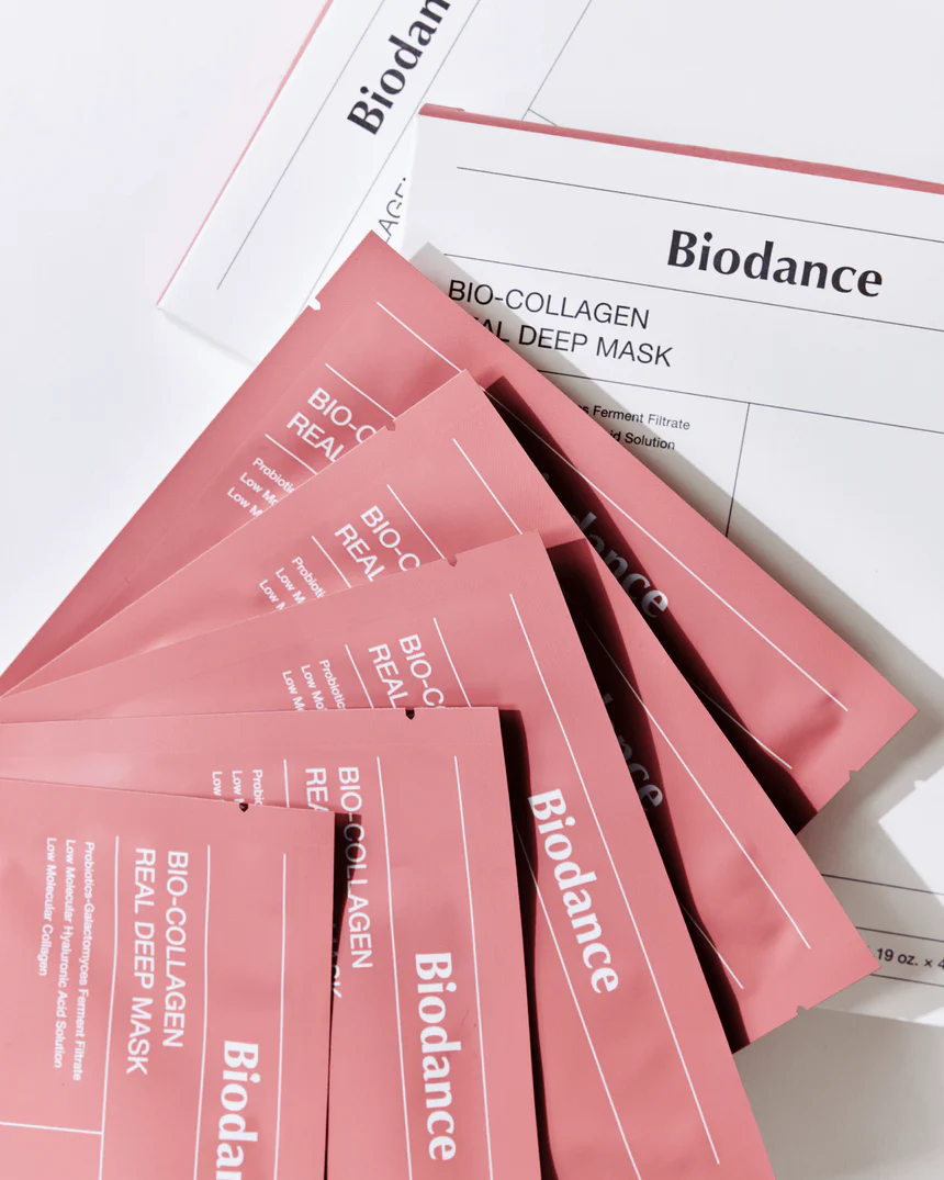 Veido kaukės „Bio-Collagen Real Deep Mask“ (4 vnt.)