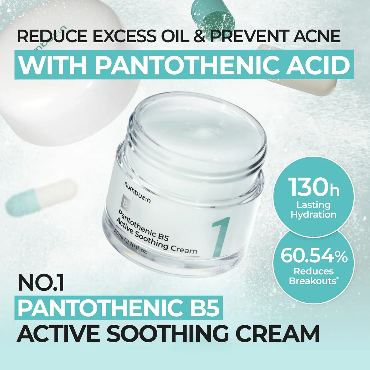 Drėkinantis veido kremas „No.1 Pantothenic B5 Active Soothing Cream“