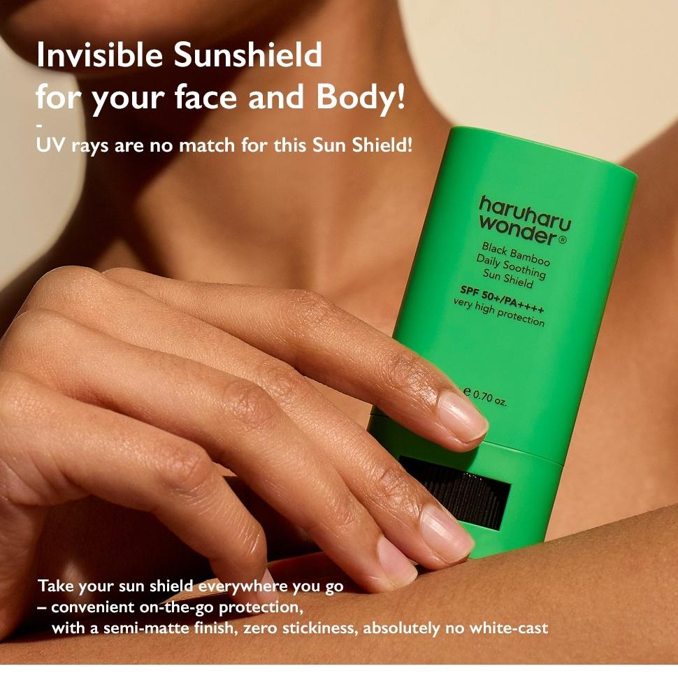 Apsaugos nuo saulės lazdelė  „Black Bamboo Daily Soothing Sun Shield Stick“​