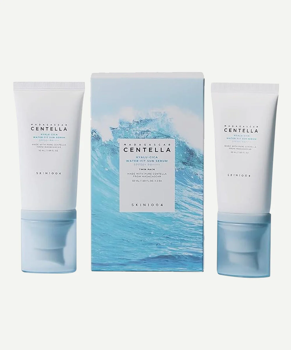 Apsauginis kremas nuo saulės „Madagascar Centella Hyalu-Cica Water-Fit Sun Serum“ (2 x 50 ml)