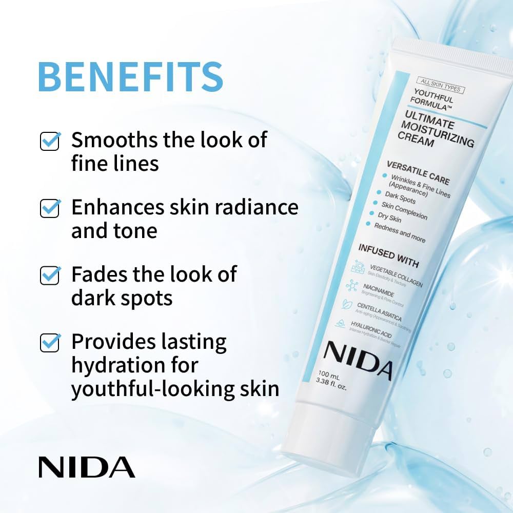 NIDA Youthful Formula Ultimate Moisturizing Cream intensyviai drėkinantis veido kremas (50 ml)
