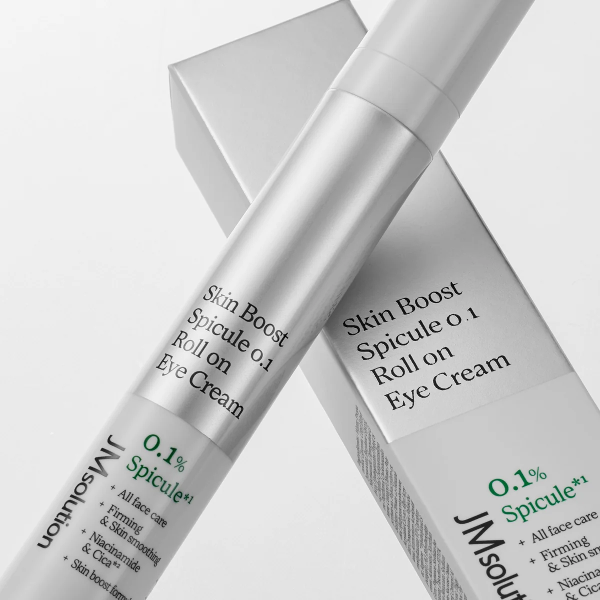 Paakių kremas JMsolution Skin Boost Spicule 0.1 Roll On Eye Cream – paakių kremas su mikro-spikulėmis (15 ml)