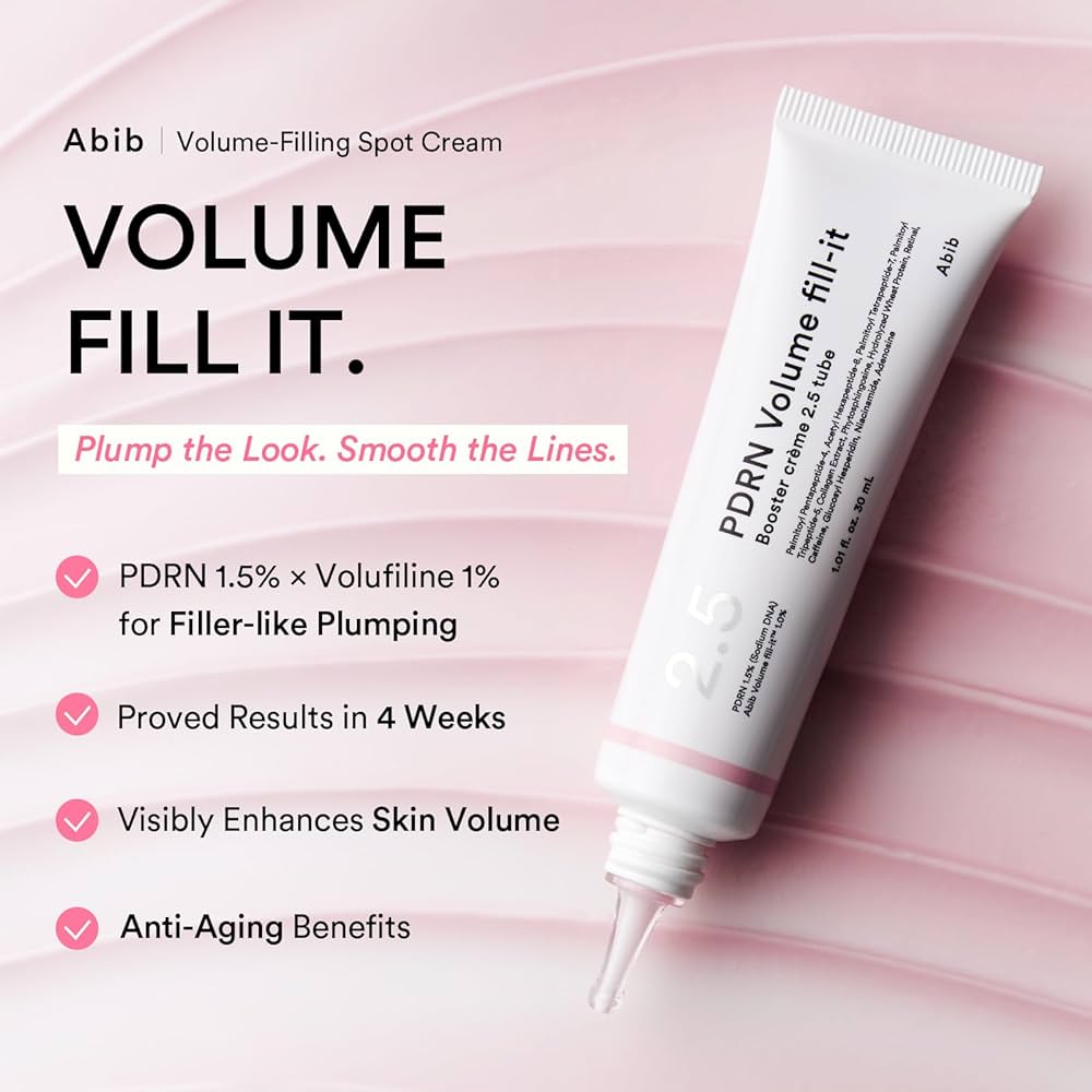 Abib PDRN Volume Fill-it Booster Crème 2.5 veido kremas su PDRN, retinaliu ir peptidais (50 ml)