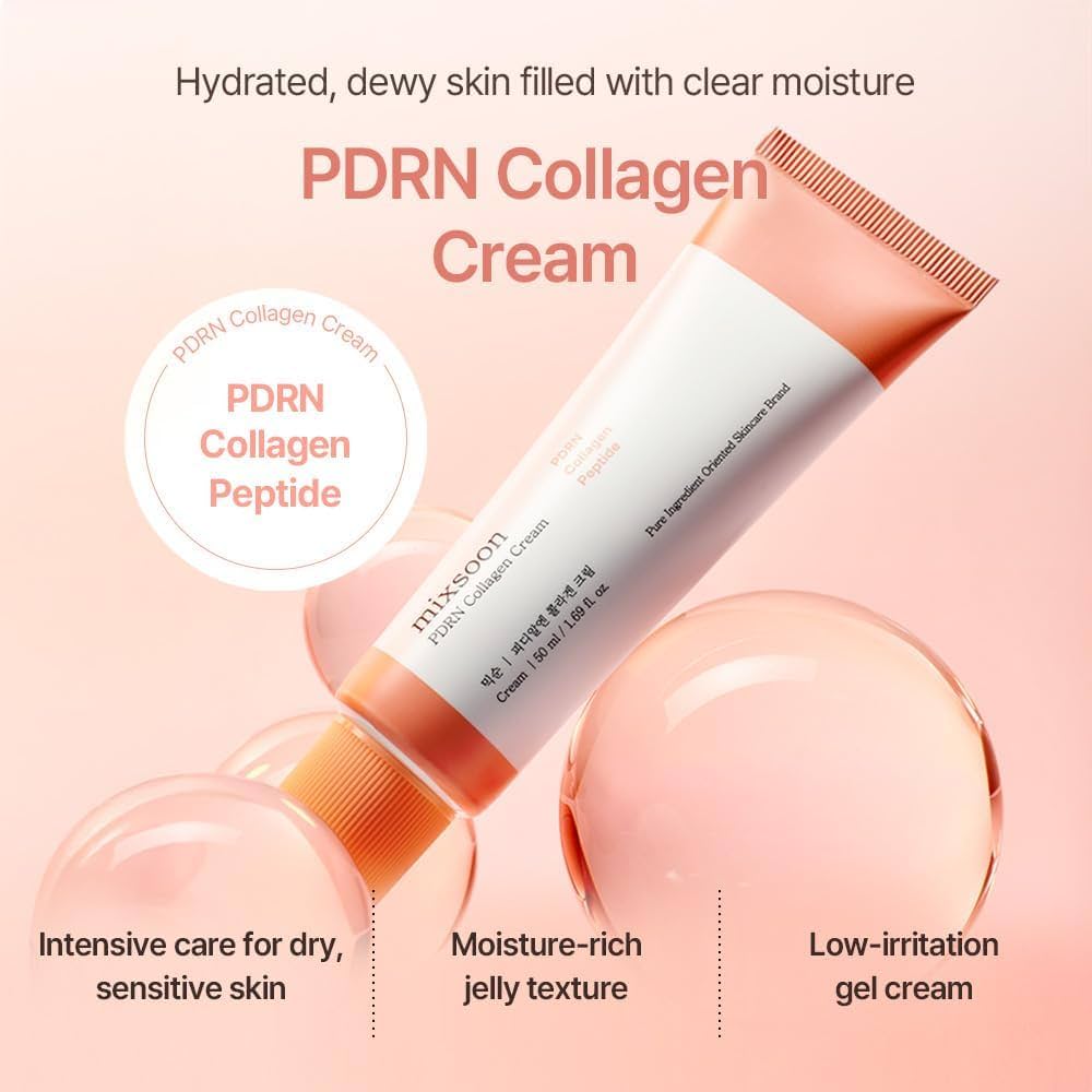Veido kremas mixsoon PDRN Collagen Cream – drėkinamasis ir atstatantis kremas (50 ml)
