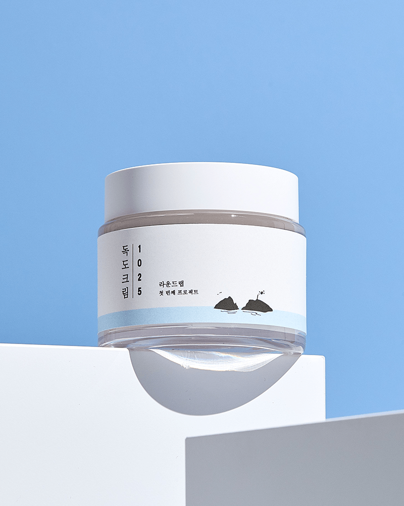 Veido kremas ROUND LAB 1025 Dokdo Cream – drėkinamasis kremas su jūros vandeniu (80 ml)