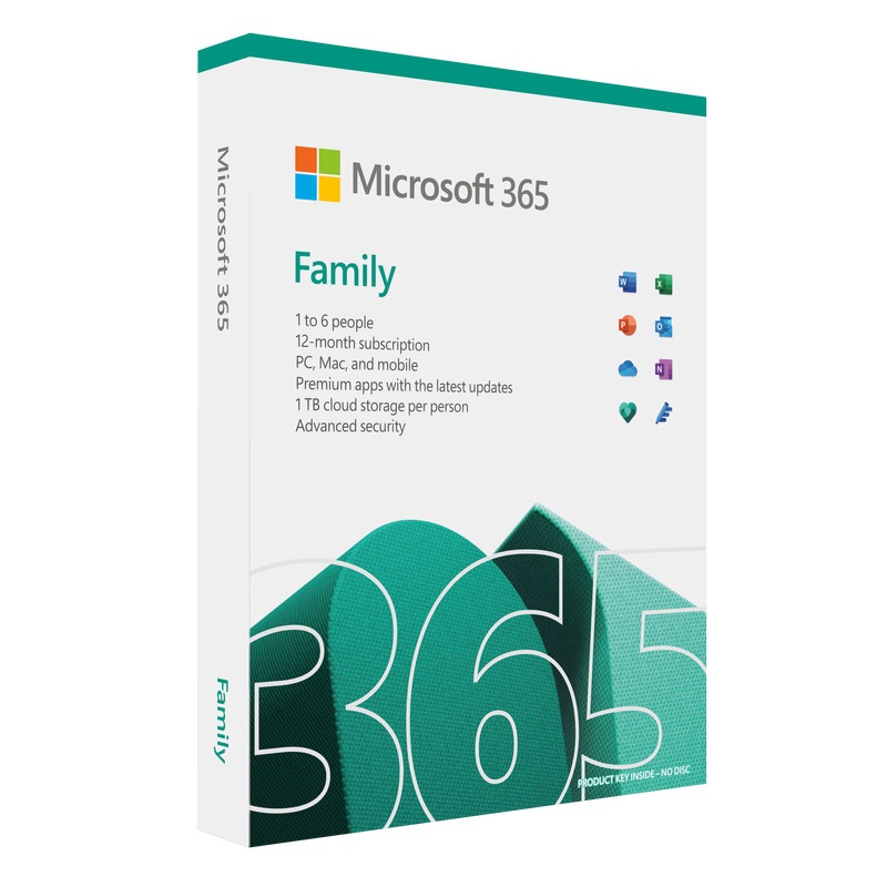 Microsoft Office 365 Family 1 Year Subscription - Digital Download License Key
