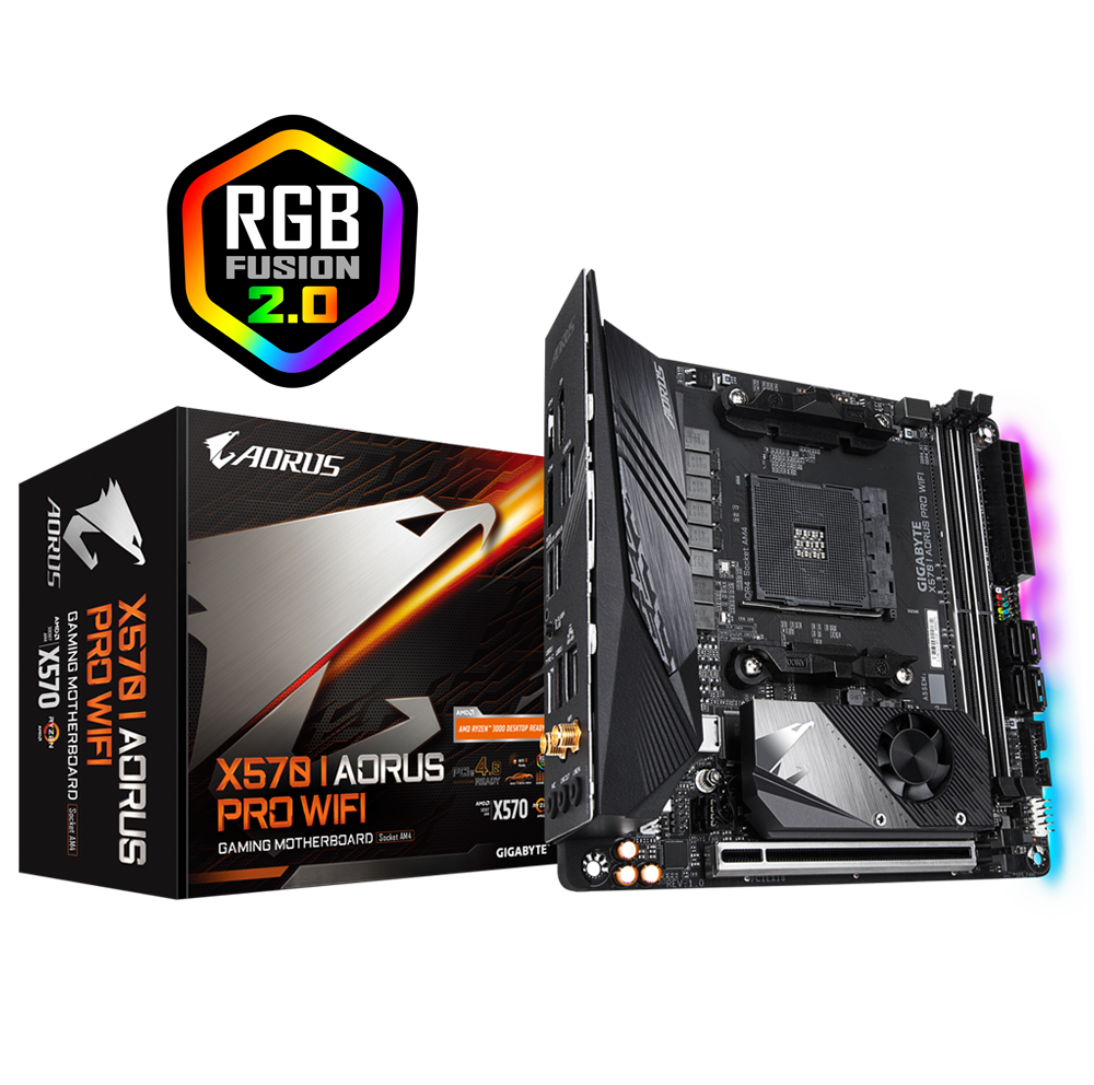 Gigabyte Aorus X570 ITX Pro Wifi Motherboard AMD AM4 - GA-X570-I-AORUS-PRO-WIFI