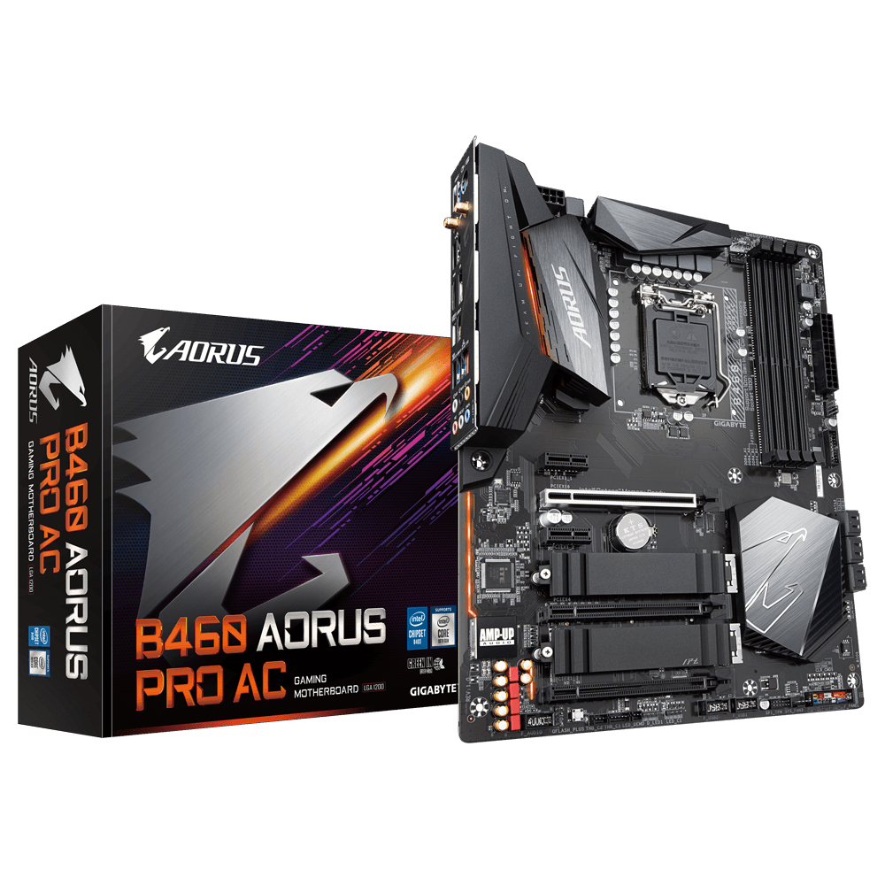 Gigabyte B460 Aorus Pro AC LGA 1200 ATX Motherboard - GA-B460-AORUS-PRO-AC