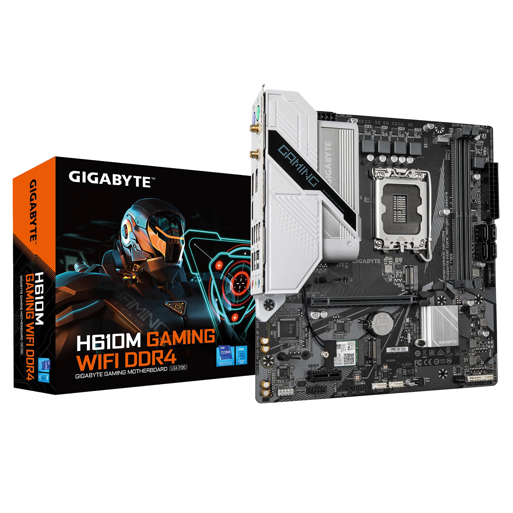Gigabyte H610M Gaming WiFi DDR4 LGA 1700 mATX Motherboard - H610M GAMING WF DDR4