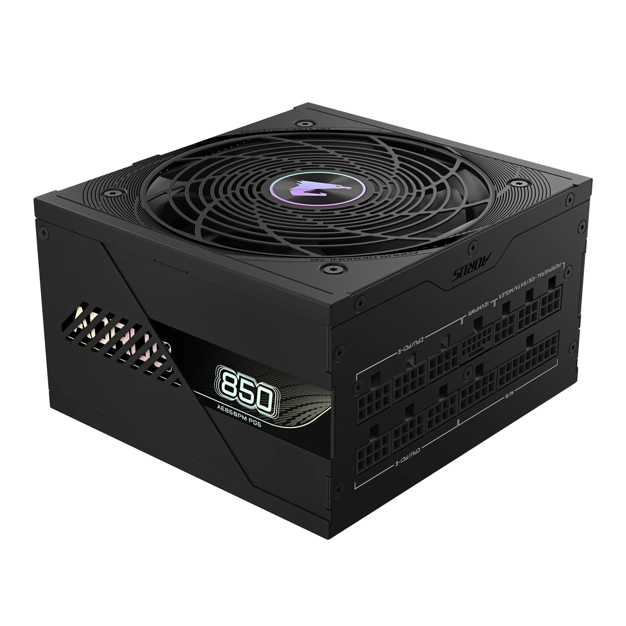 Gigabyte AE850PM-PG5, Aorus Elite 850W, 80+ Platinum, PCIe 5.0, ATX 3.1, Fully Modular, Black,  Elite Gaming Grade