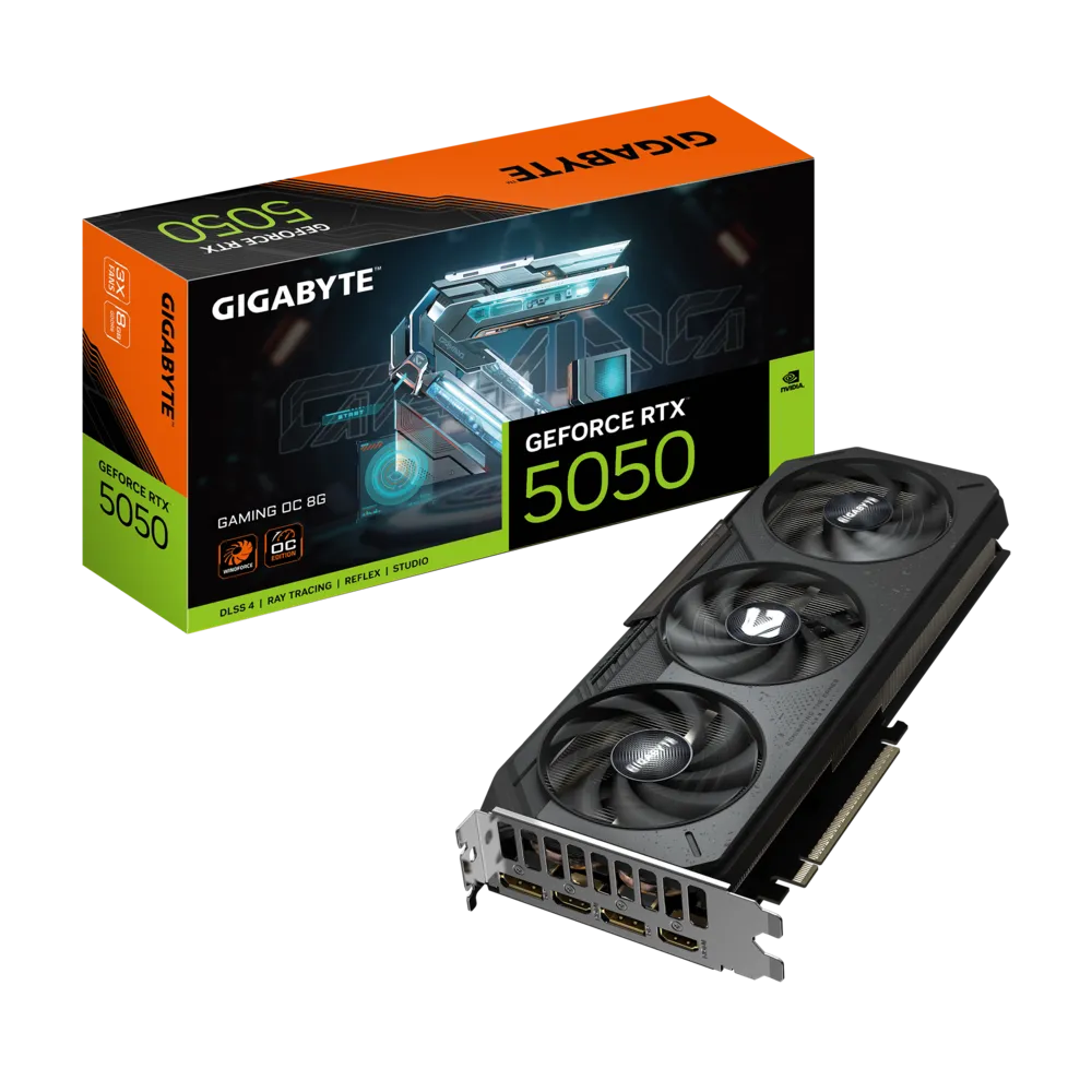 Gigabyte GeForce RTX 5050 Gaming OC 8G Graphics Card – GV-N5050GAMING OC-8GD